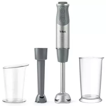 Ручной блендер Tefal для детского питания Baby Light с книгой рецептов в комплекте HB65GDJP 3-в-1 Приготовление/Измельчение/Смешивание Hand Gray