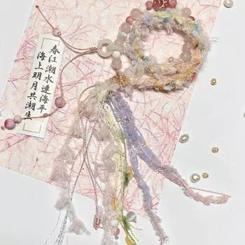 Ручной браслет из веревки, новый китайский стиль, ручная цепочка, двухслойный браслет с кошачьим когтем, этнические украшения для женщин