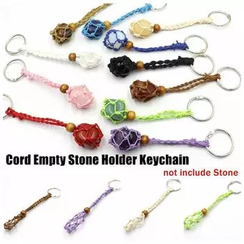 Ручной брелок для ключей с пустым камнем, сменный брелок для сумки, мужской брелок розовый