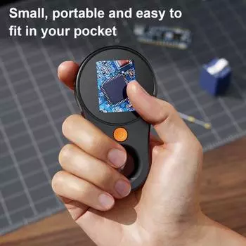 Ручной цифровой микроскоп Yousheng с экраном IPS, 500-кратное увеличение, портативный ручной макро-цифровой микроскоп с фиксированным фокусом белый
