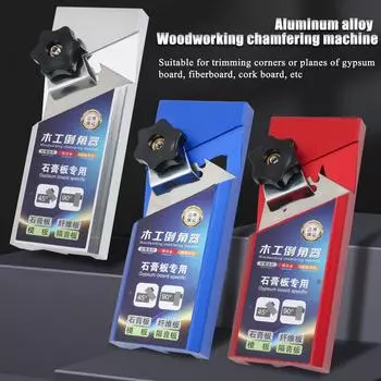 Ручной деревообрабатывающий станок с фаской под углом 45° и заусенцами с 10 лезвиями для гипсокартона, древесных плит, сухих стен