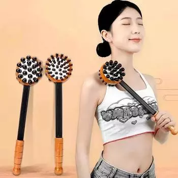 Ручной деревянный массажный молоток, массажер с постукиванием по меридианам, растяжка спины, шеи и плеч, молоток для спины пожилых людей