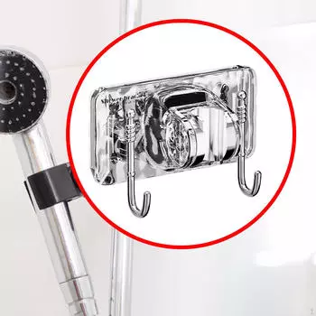 Ручной держатель для душевой лейки (Нет дрели) Настенный водонепроницаемый разбрызгиватель серебряный