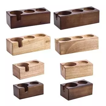 Ручной держатель для темперирования кофе Стойка для инструментов Аксессуары для бариста в деревенском стиле