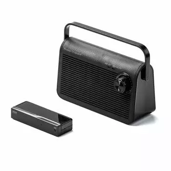 Ручной динамик Sanwa Direct для диапазона 920 МГц, который не создает помех радиосигналу вплоть до источника питания Black TV, беспроводной, волны, 30 м, зарядка/постоянная