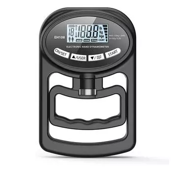 Ручной динамометр, 265 фунтов/120 кг, тренажер силы хвата - электронный тестер силы хвата, усилитель хвата one size чёрный