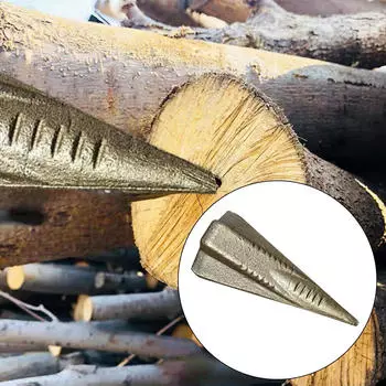 Ручной дровокол 4 направления Компактный Защищенный от ржавчины Экономит усилия Устройство для колки Конический для улицы 3.5LB