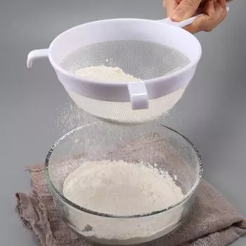 Ручной дуршлаг пластиковая ложка сито кухонные принадлежности фильтр для соевого молока кофе M