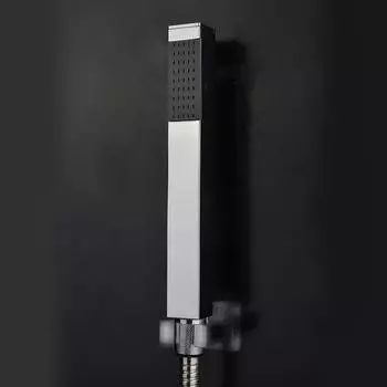 Ручной душ Ручная насадка для душа Аксессуары для смесителей для ванной комнаты Продукты Твердая латунь с хромированной отделкой Квадратные ручные насадки для душа