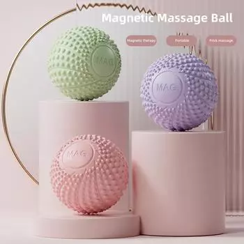 Ручной фасциальный мяч Магнитная терапия Акупунктурный массаж Мышечная релаксация Фасциальный мяч Массаж плеч, шеи, спины, ног Успокаивающий фасциальный мяч