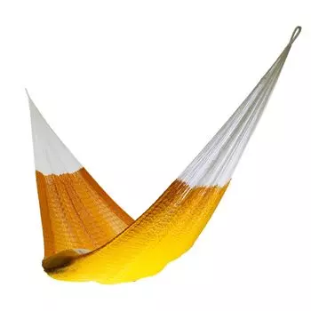 Ручной гамак Гамаки Rada Handmade Yucatan Hammock Изготовленный мастерами из Центральной Америки Подходит для большинства совместимых с Stand Грузоподъемность 330 фунтов Single золотой