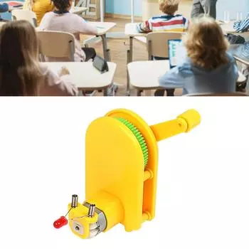 Ручной генератор энергии, лампочка, набор для научных экспериментов, детская игрушка STEM для обучения физике, эксперименты