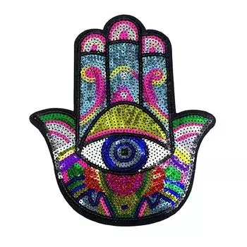 Ручной глаз, утюжок на заплатках, шитье пайетками, вышитые нашивки для одежды, курток, футболок, толстовок