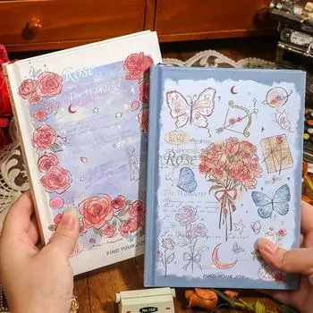 Ручной гроссбух Rose Series Блокнот Альбом для вырезок Творческий дневник Книга Студента Style 3