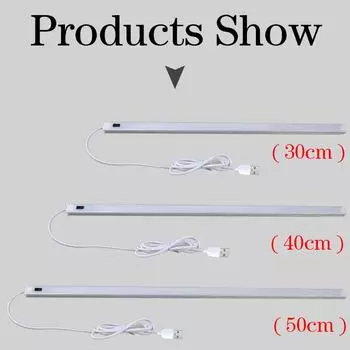 Ручной индукционный настенный светильник с 3 цветовыми температурами, USB, алюминиевый светодиодный барный светильник, индукционный выключатель, светильник для шкафа, кухни 30cm