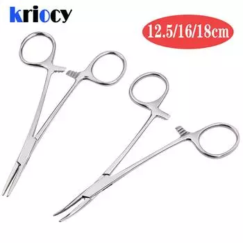 Ручной инструмент 12,5 16 18 см кровоостанавливающий пинцет зажим для шерсти домашних животных рыболовные клещи-фиксаторы инструменты для эпиляции инструмент для резки с изогнутым/прямым кончиком 12.5cm