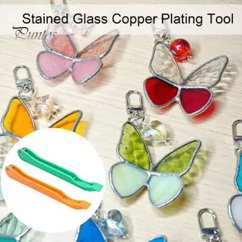 Ручной инструмент для фольгирования медной фольгой. Проекты для самостоятельного изготовления. Инструмент для фольгирования витражей. Сверхпрочный портативный ручной инструмент для фольгирования 7/32 дюйма. Применение. темно-оранжевого