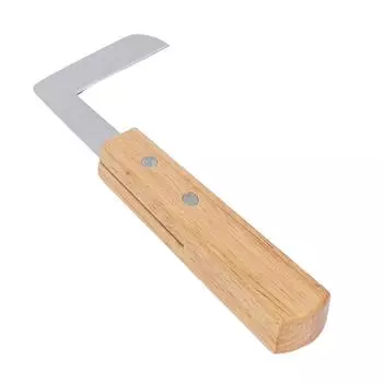 Ручной инструмент для копыт, многофункциональный триммер для копыт с деревянной ручкой, для левой или правой руки, для обрезки копыт T