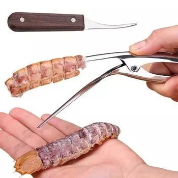 Ручной инструмент для разделки креветок из стали, нож для чистки креветок, нож для чистки панцирей лобстеров, нож для нарезки креветок Deveiner Tool