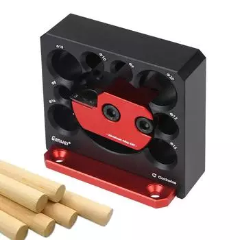 Ручной инструмент для самостоятельной работы, 8 отверстий, электрическая дрель, фрезерное устройство, круглый стержень, деревянный строгальный станок с ЧПУ, регулируемый 8-20 мм, деревообрабатывающий инструмент, набор приспособлений для изготовления дюбел