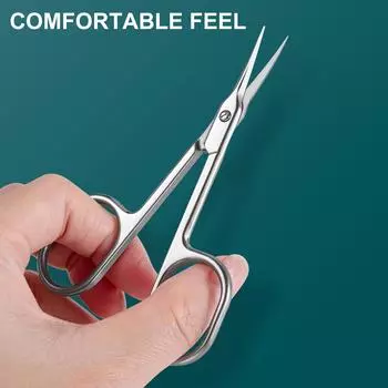 Ручной инструмент для удаления кутикулы из нержавеющей стали, триммер для ногтей, плоскогубцы для кутикулы, ножницы серебряный