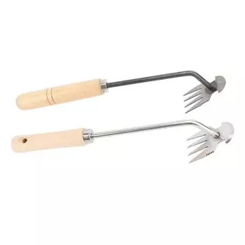 Ручной инструмент для удаления сорняков, профессиональный эффективный инструмент для удаления сорняков в саду с деревянной ручкой для сада