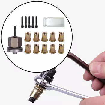 Ручной инструмент для заклепок и гаек, адаптер для дрели, простая в использовании переносная вставка M3 M12, замена M3