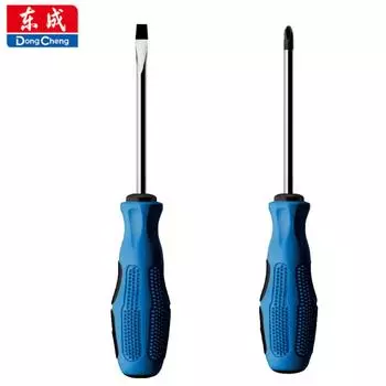 Ручной инструмент Dongcheng, отвертка с эластичным хвостовиком, крестовая отвертка One Word, пакетная фурнитура, профессиональный инструмент для обслуживания отверток Phillips 5*75