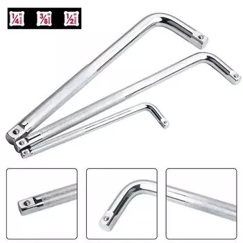 Ручной инструмент из хромованадиевой стали, 1/2 дюйма, 1/4 дюйма, 3/8 дюйма L-типа, изогнутый стержень