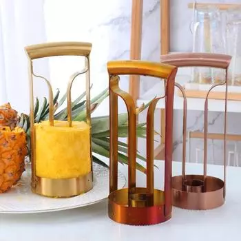 Ручной инструмент из нержавеющей стали для удаления сердцевины ананаса, овощечистка, нож для очистки ананаса, кухонные принадлежности, инструменты для овощей и фруктов серебряный