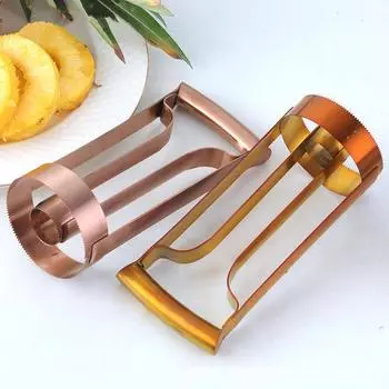 Ручной инструмент из нержавеющей стали для удаления сердцевины ананаса, овощечистка, нож для очистки ананаса, кухонные принадлежности, инструменты для овощей и фруктов серебряный