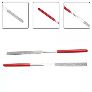 Ручной инструмент надфиль 0.12*5.51 Красный металлический камень шлифовальный плоский новый