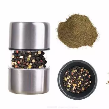 Ручной измельчитель для соли, специй, приправ, пищевых мельниц, перцемолок, кухонные принадлежности серебряный