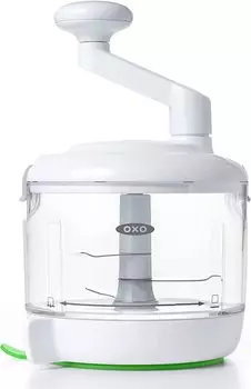 Ручной измельчитель OXO Mincer с ручкой и 3 лезвиями, можно мыть в посудомоечной машине белый