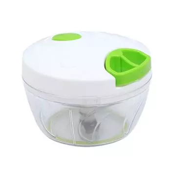 Ручной измельчитель, ручной веревочный кухонный комбайн, измельчитель салатов, резак для нарезки чеснока и лука белый