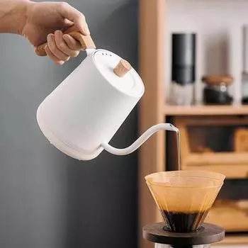 Ручной кофейник Smart Teapot с контролем температуры, 1000 Вт, быстроразогревающийся электрический чайник 110 В/220 В с изогнутой шеей, 800 мл 220V