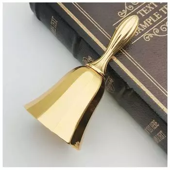 Ручной колокольчик Обеденный колокольчик Металлический ручной колокольчик Прочный ручной колокольчик Колокольчик для вызова Ретро Стильный Античный стиль Настольный колокольчик Ресторан Перкуссия Стойка регистрации Молитва