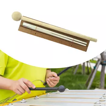 Ручной колокольчик с молоточком, многоцелевой портативный музыкальный инструмент для медитации 1 tone