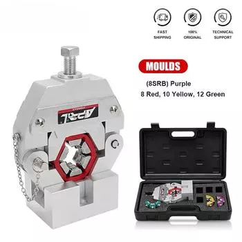 Ручной комплект для обжима шлангов кондиционера, инструменты для ремонта автомобильного кондиционера JX-71500, инструмент для обжима шлангов