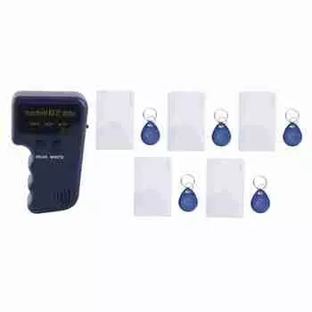 Ручной копировальный аппарат для карт 125 кГц, записывающий дубликатор бесконтактных карт, клонирующий устройство с 5 брелоками T5577 и 5 шт.