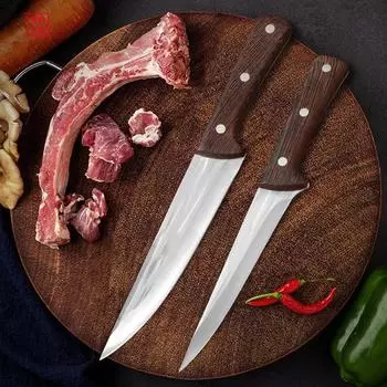 Ручной кованый нож для мясника, шеф-повара, нож для нарезки мяса, рыбы, овощей, кухонный резак из нержавеющей стали Size 1