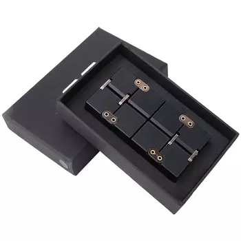 Ручной кубик для снятия стресса из алюминиевого сплава Infinity Desk Magic Cube, черный