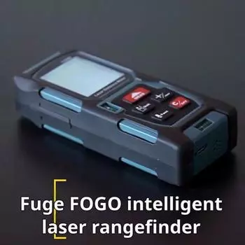 Ручной лазерный дальномер Высокоточная ручная инфракрасная измерительная линейка Прибор для измерения расстояний Электронная линейка для измерительной комнаты Ordinary model 50 m синий