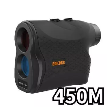 Ручной лазерный дальномер, высокоточный открытый дальномер, телескоп для гольфа, 450 м, лазерный дальномер для альпинизма чёрный