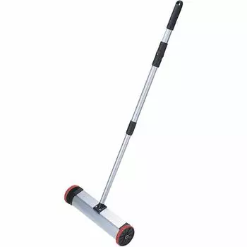 Ручной магнит TRUSCO с роликами, мощность адсорбции 80 Н TWMF-20 серебряный