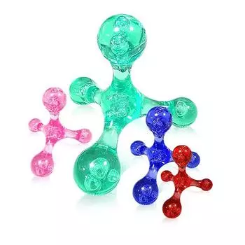 Ручной массаж небольших плеч, шеи, спины, подошвенных точек, ручной роликовый массаж с цилиндрическим шариком красный