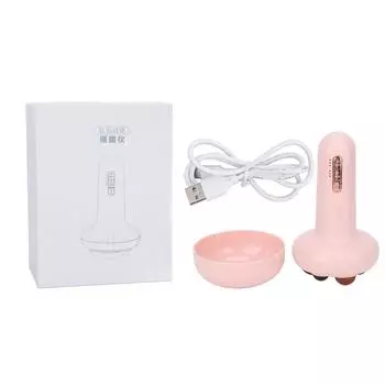 Ручной массажер для живота с 3 нагревательными шестернями, интеллектуальный механизм измерения времени, игольчатый массажер для живота