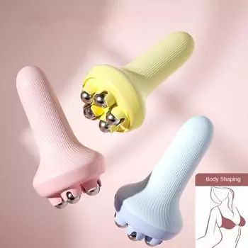 Ручной массажер с пятью шариками для тела, живота, тела, живота, формирователь, портативные массажные инструменты, расслабление мышц, снятие боли, стресса