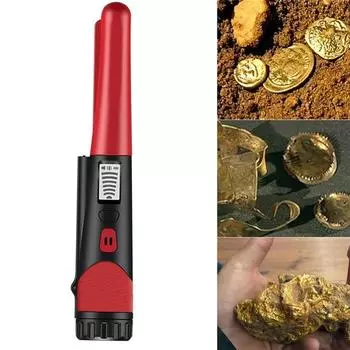 Ручной металлоискатель Высокочувствительный контактный указатель GP Цельнометаллический золотник Металлический стержень для позиционирования жёлтый