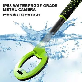 Ручной металлоискатель, высокая точность, IP68, водонепроницаемый, 3 режима, регулируемый, перезаряжаемый, портативный подводный металлоискатель оранжевый